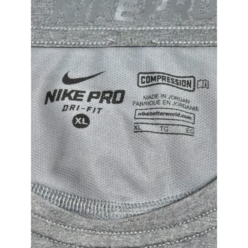 Nike Pro Cool Compression Dri-Fit Shirt | Men's Size XL | Gray